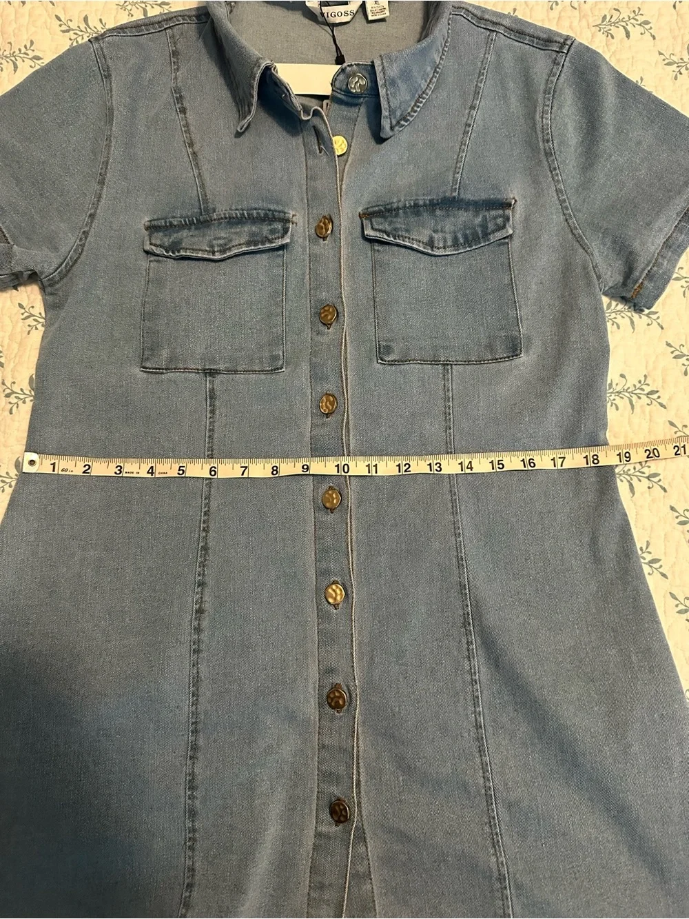 Structured super cute & stretchy denim dress